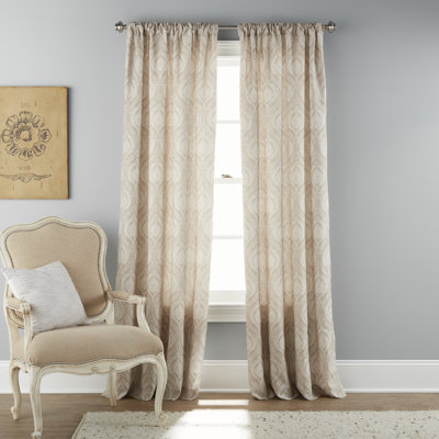Rainsville Semi Sheer Curtain Single Panel