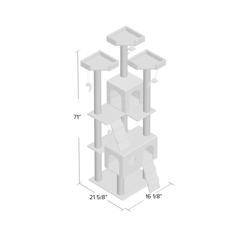 Hutchens 70.5'' H Cat Tree