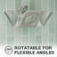Pomme de douche carrée 7 fonctions et garniture de remplacement 6,5 pouces pour robinets Moen 2510/2520/2570/2590-123460107
