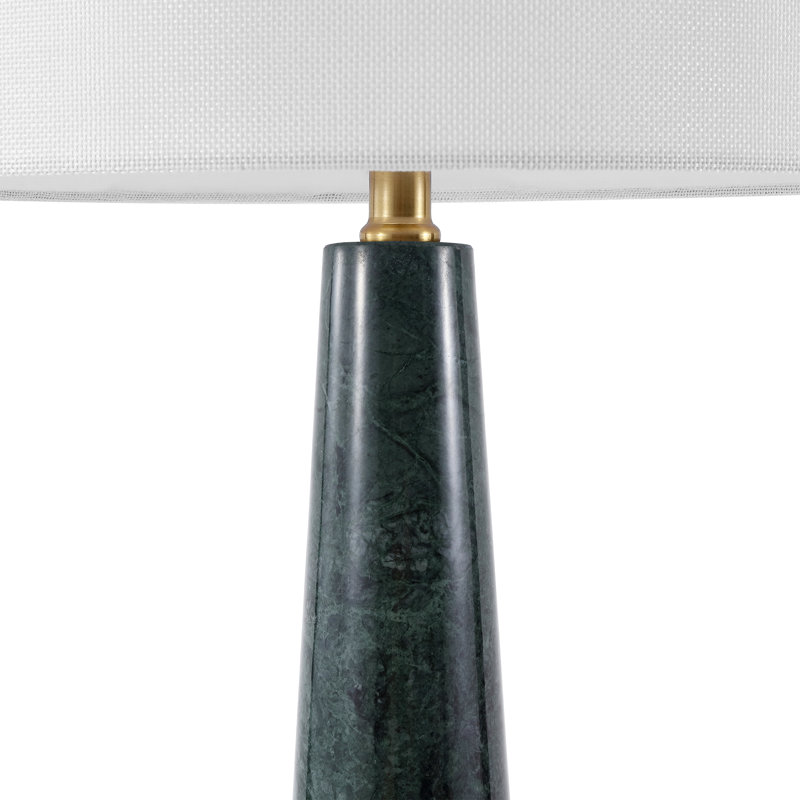 Lampe de table blanche 30 po Aliso, White / White