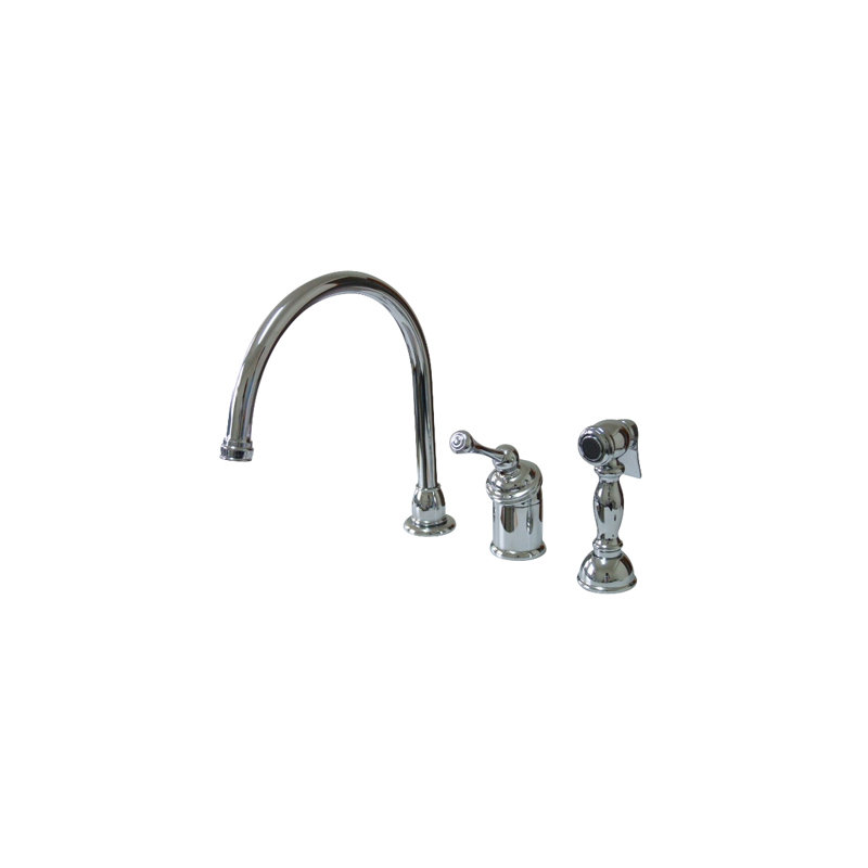 Vintage Hot & Cold Water Dispenser with Side Spray, Polished Chrome