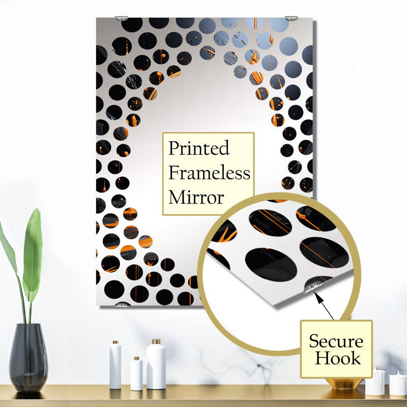 Miroir mural Collages MIR131617, H 32 po x l 24 po, Wais - Résumé