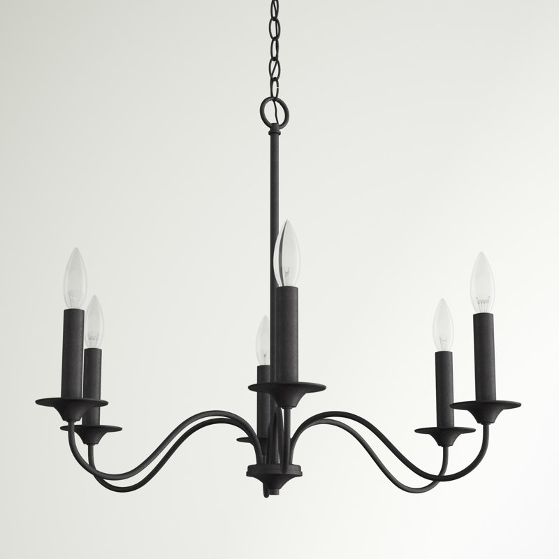 Burnam Dimmable Classic / Traditional Chandelier, 26" H x 26" W x 26" D, 6