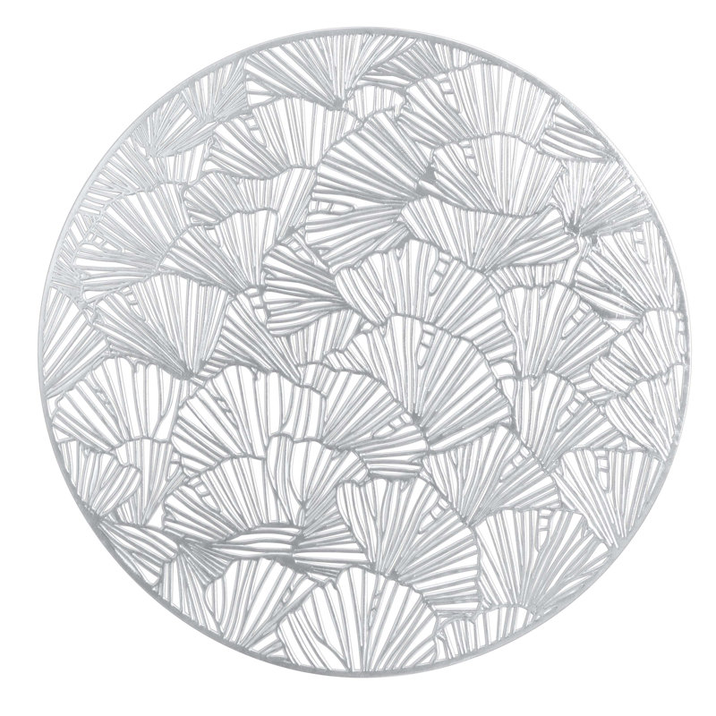 Ensemble de napperons en vinyle 4 pièces, Argent
