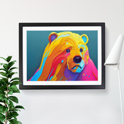 Bear Paint Splash Vol.4 - Framed Print