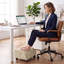 Upholstered Linen Footstool-1332487485