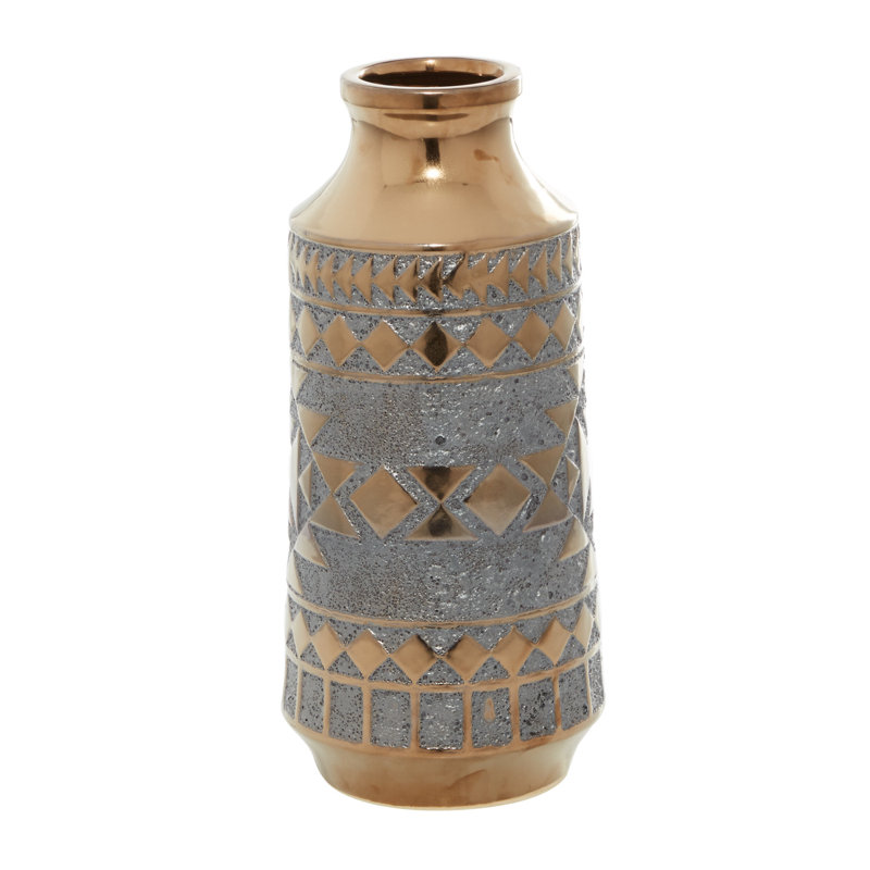 Ceramic Table Vase, 16" H x 7" W x 7" D