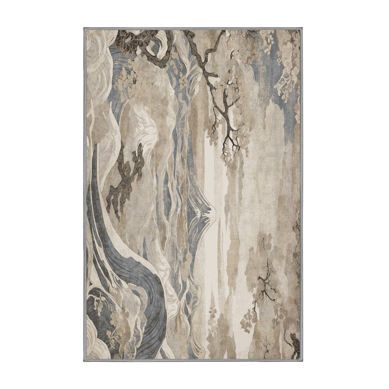 Elegant Waves Rug, Rectangle 6' x 9'