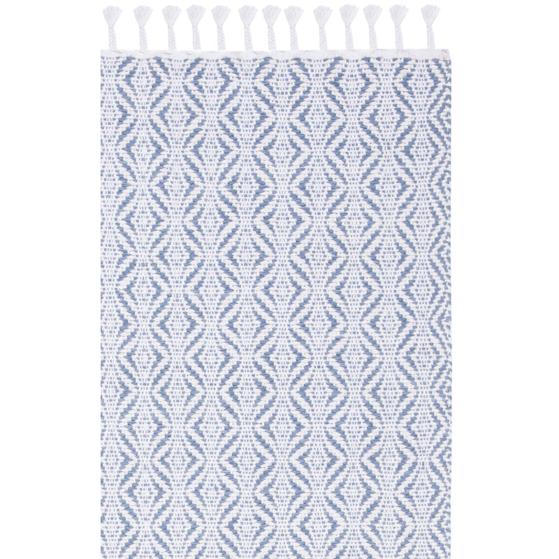 Tapis géométrique tissé à la main Renken Natura, Rectangle 8 pi x 10 pi