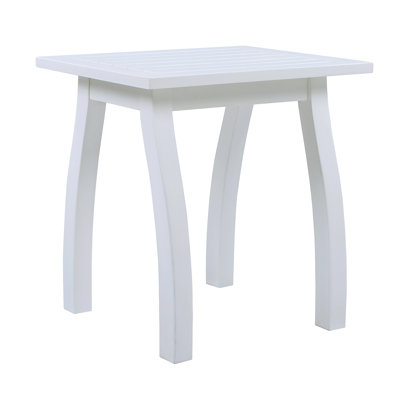 SELMA Acacia Wood Accent Side Table, Weather-Resistant Rectangular End Table For Patio, Garden, Lawn, And Living Room