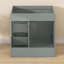 Armoire de salle de bain autoportante 30 po x l 21,5 po x H 33,44 po gris céleste sans plateau-1180204774