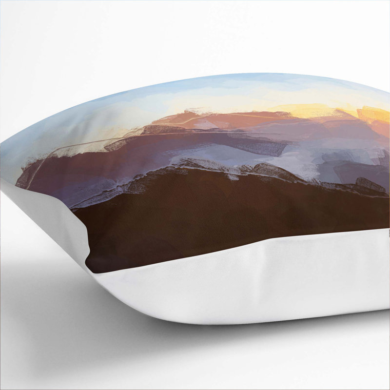 Abstract Square Throw Cushion, 55cm H x 55cm W x 20cm D, White