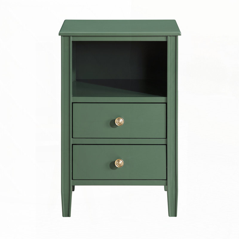 2-Drawer Storage Nightstand