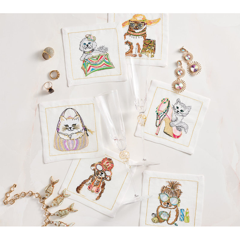 Diva Pets Cocktail Napkin Set