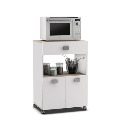 Wisniewski 59.6 cm W Kitchen Cart with Top