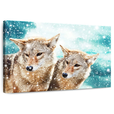 Paire de coyotes Brampt
