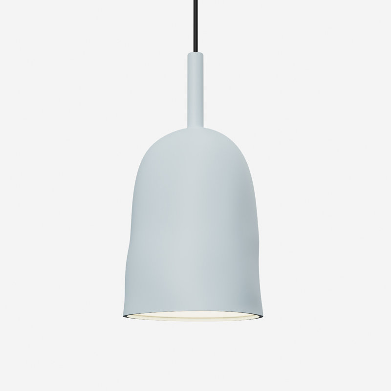 Vessel Pendant Light, 24" H x 14.5" W x 9" D, Snow, Black