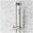 Vassor Thermostatic Shower System With Slide Bar and Hand Shower - Brushed Nickel-117660790