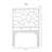 Tiffany Collection Open-Frame Headboard-21131649-21170822