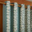 Sycamore Stripe Duckegg Eyelet Curtain-114325873