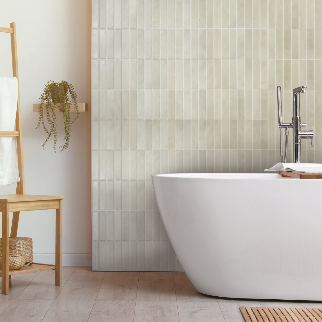 Peel and Stick Gel Backsplash Tile Morocco 11.5'' x 9'' (Set of 4) Smart Tiles 