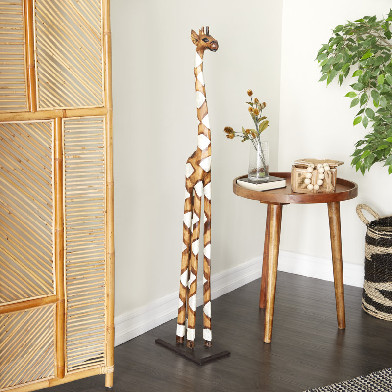 Alcorn Statue Decorative Object, 47" H x 10.5" W  6" D, Brown