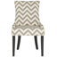 Chaise d'appoint rembourrée en lin Agampreet-1273906764