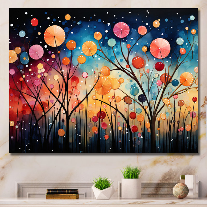 «Marchetta Colorful Whimsical Wanderlust II», reproduction sur toile, Toile tendue, H 24 po x l 32 po x P 1 po