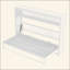 Lit escamotable avec tablettes, lit escamotable en métal au design pliable et peu encombrant