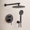 Circular Shower Faucet with Rough-in Valve