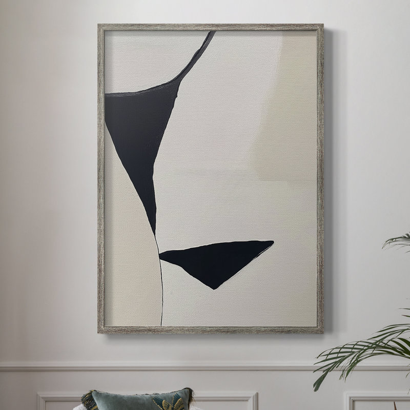 Série ABSTRACT DCXLIV, reproduction encadrée - bois massif, H 11 po x l 9 po