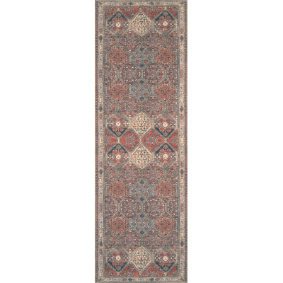 Tapis oriental en coton / polyester tissé à la machine Kemmer