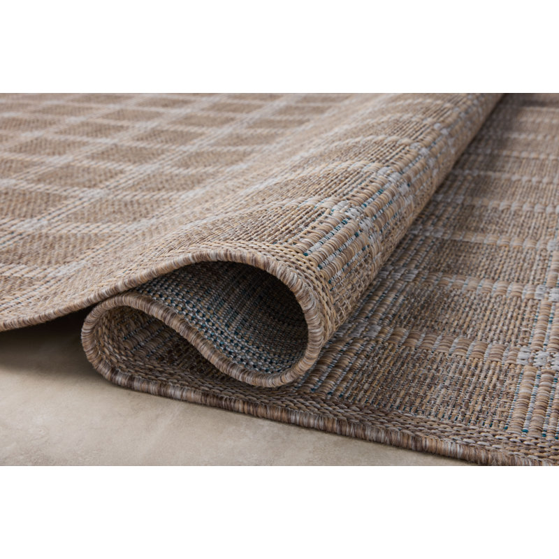 Tapis intérieur / extérieur naturel / os Amber Lewis x Loloi, Rectangle 5 pi 3 po x 7 pi 6 po