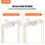 Ferme-porte VEVOR, ferme-porte automatique à usage commercial ou résidentiel pour poids de porte, taille ajustable-99201393-99201396