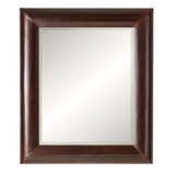 Telluride Rectangle Leather Beveled Mirror