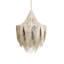 Large Leather Fringe Chandelier w/ Crown-367192913-380940079