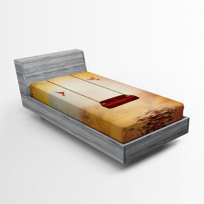 Hummingbirds Microfiber Fitted Sheet