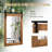 Idora Wood Rectangle Wall Mirror