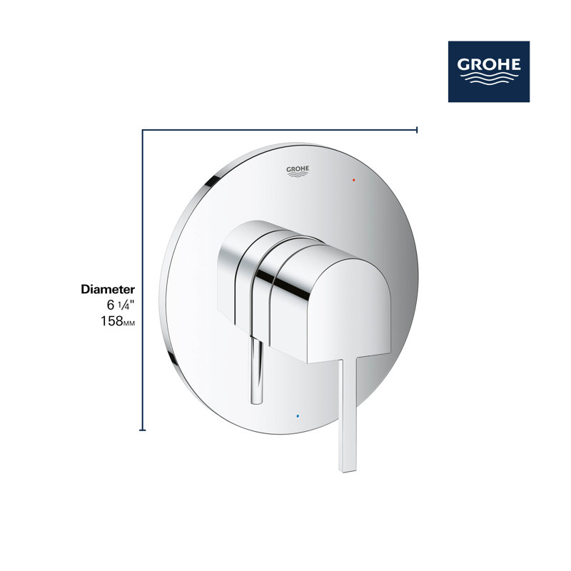 Lineare™ Pressure Balance Valve Trim, Starlight Chrome
