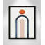 «Maguire Minimalist Midcentury Orange Navy I» par Floater, reproduction d'art sur toile-1291125281-1291125282