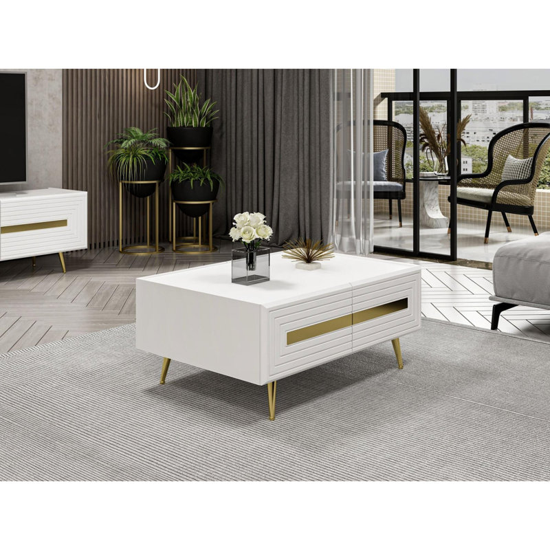 Glorias Coffee Table, White