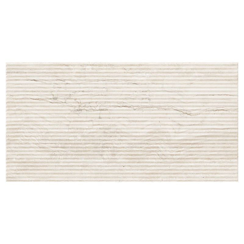 Spanish Marmol Porcelain 12" x 24" x 9mm Floor and Wall Tile Case(5 PCS, 10.76 Sq. Ft.), Ivory