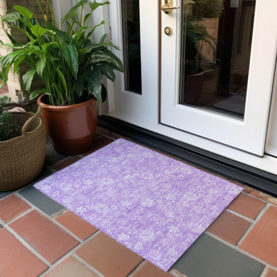 Myqueal Washable Floral Indoor / Outdoor Rug