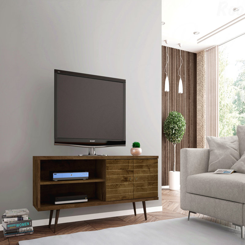 TV Stand, Rustic Brown
