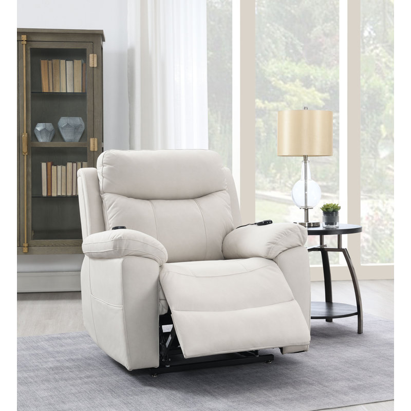 Fauteuil inclinable électrique en microfibre Chriki