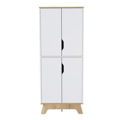 Brinnon Rectangle Kitchen Pantry White
