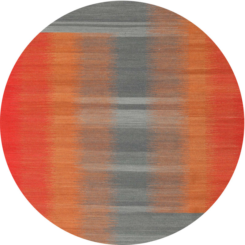 Abstract Indoor Rug, Round 5'
