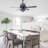 52" Ceiling Fan With Tiffany Style Stained Glass Shade