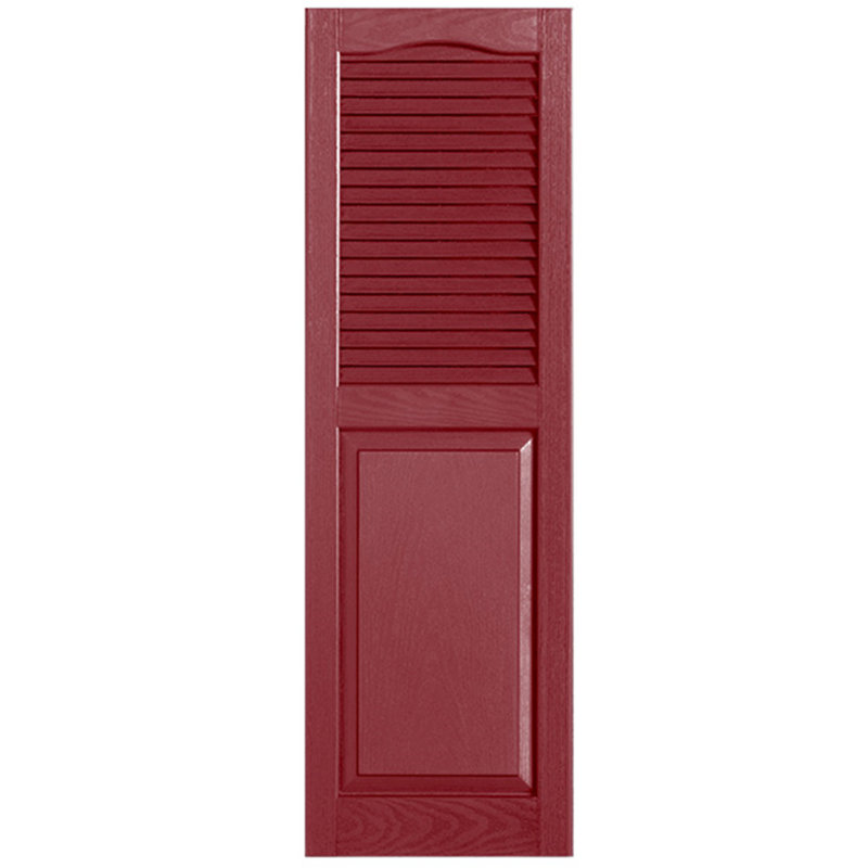 Paire de volets avec plateau à combinaison Cathedral, 12 po, 63 po, Canneberge
