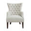 Fauteuil à oreilles capitonné Hannah